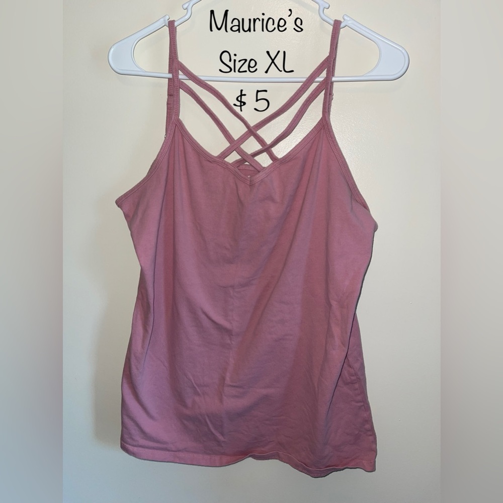 Maurices cami with crisscross front